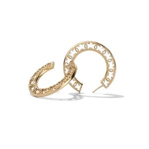 ❌SOLD❌Chanel 19K, AW/19 CC Hoop Earrings, Gold